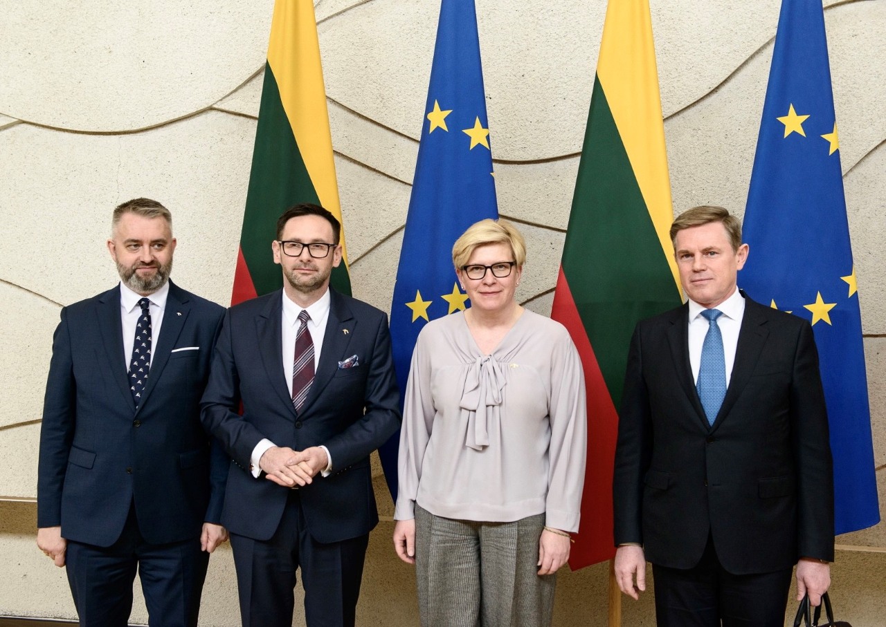 Daniel Obajtek, Prezes Zarządu PKN ORLEN podczas spotkania z Ingridą Šimonytė, Premier Republiki Litwy
