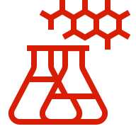 Petrochemia - Grupa ORLEN. Kolby miarowe na uproszczonym rysunku, służące do przeprowadzania badań w laboratorium petrochemicznym.