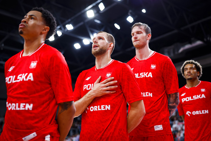 Sosnowiec 29.06.2024 KOSZYKOWKA KADRA REPREZENTACJA POLSKI MECZ POLSKA - FILIPINY POLISH NATIONAL TEAM BASKETBALL POLAND GAME POLAND - PHILIPPINES NZ michal sokolowski, aleksander balcerowski, FOT. TOMASZ SOKOLOWSKI / 058sport.pl
