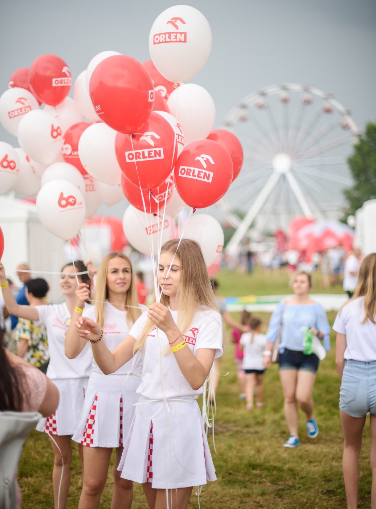 Girls with balloons