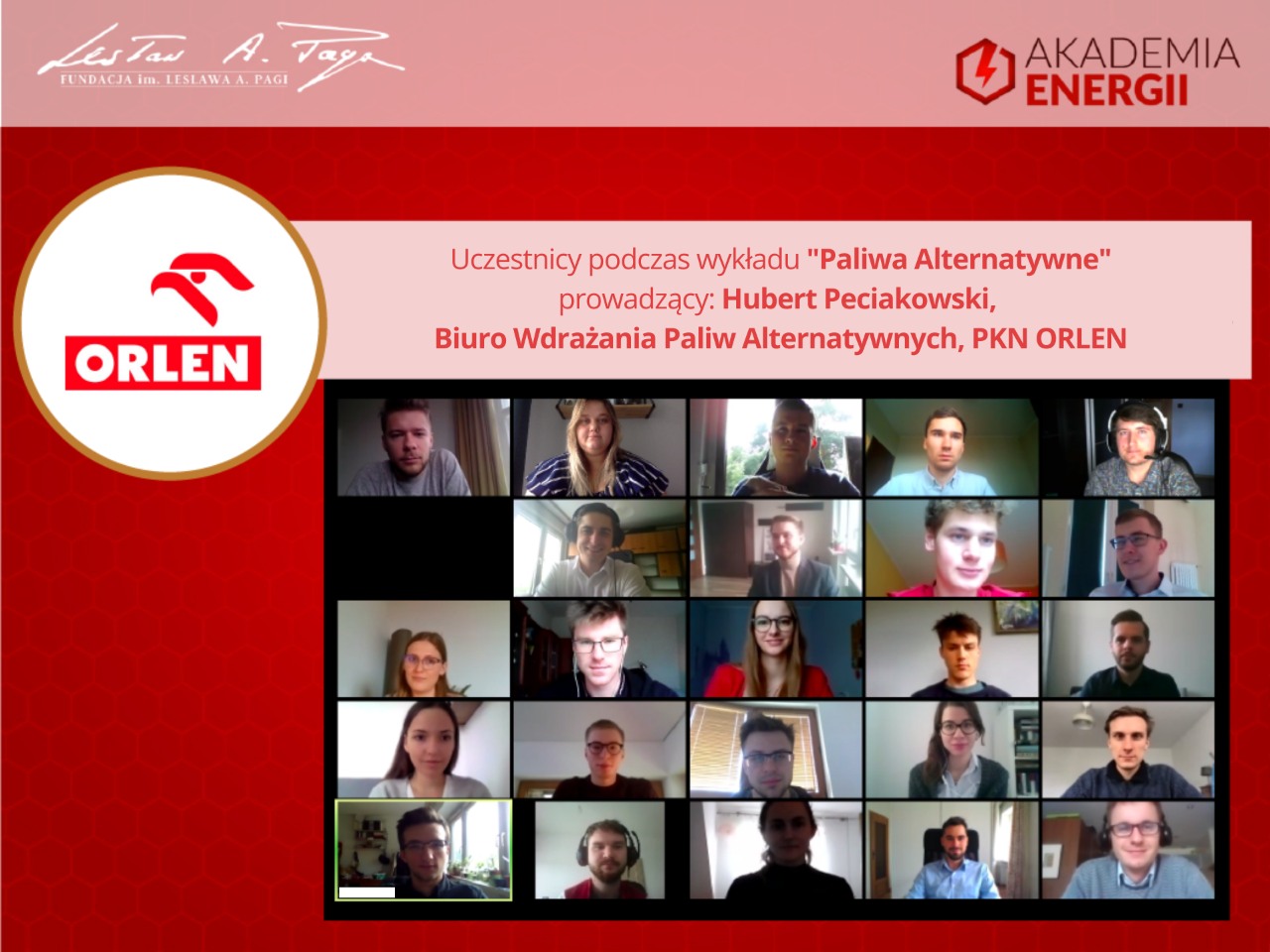 Uczestnicy podczas wykładu "Paliwa Alternatywne"