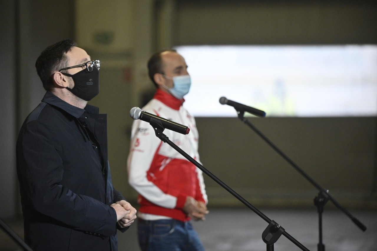 Daniel Obajtek i Robert Kubica