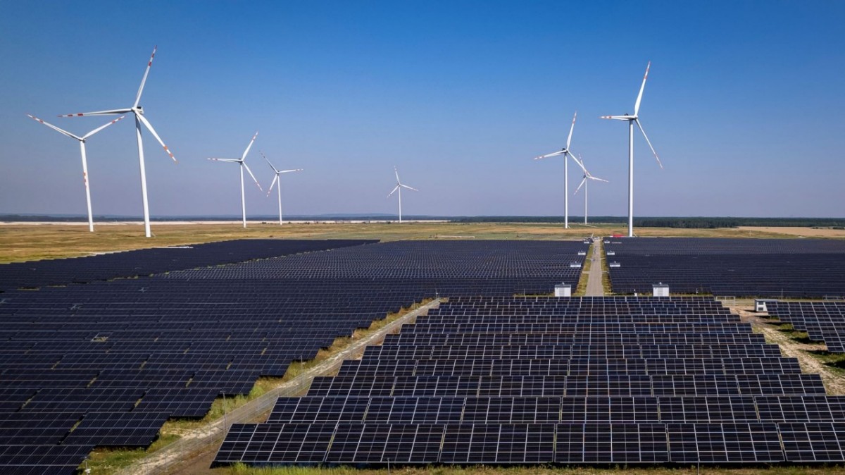 Farma OZE Kleczew Solar & Wind fot. Orlen